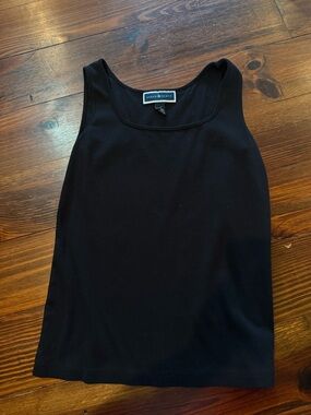 Karen Scott Black Tank Top